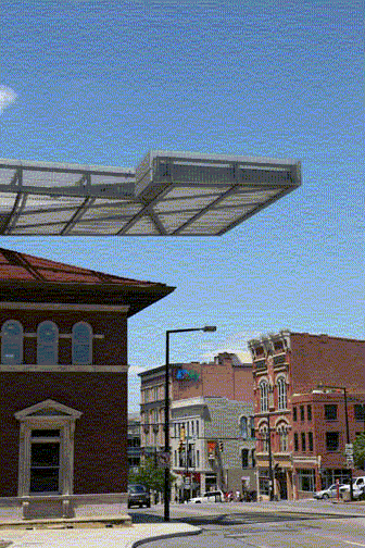 Side Part of Art Museum Akron Art Museum Side Place